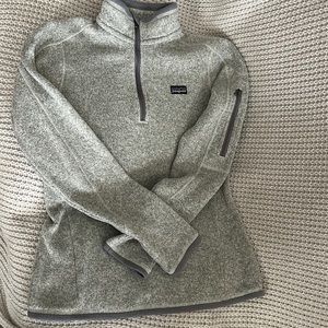 Women's Better Sweater® 1/4-Zip Fleece Birch White XS